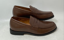 Load image into Gallery viewer, Ferro Aldo Mens Douglas Brown Leather Slip-On Penny Loafer Shoes Size 7 In Box
