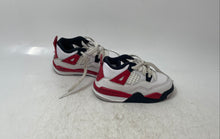 Load image into Gallery viewer, Nike Kids Air Jordan 4 Retro BQ7670-161 White Red Black Sneakers Shoes Size 7C
