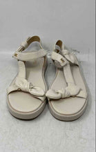Load image into Gallery viewer, Michael Kors Womens Phoebe Beige Leather Open Toe Slingback Sandals Size 8.5 M
