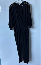 Load image into Gallery viewer, Michael Kors Womens Black Pockets StretchOne-Piece Jumpsuit Size Small
