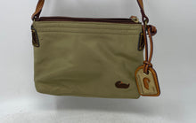 Load image into Gallery viewer, Dooney &amp; Bourke Womens Brown Adjustable Strap Zip Top Lined Crossbody Bag
