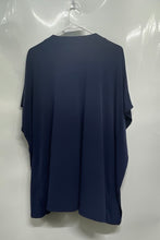 Load image into Gallery viewer, Michael Kors Womens Blue Short Sleeve V-Neck Regular Fit Tunic Top Size XL
