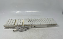 Load image into Gallery viewer, Apple Model A1048 White Standard Wired Full-Size Layout Slim Keyboard Not Tested
