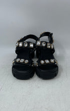 Load image into Gallery viewer, Steve Madden Womens Leslie Black Studded Open Toe Platform Sandals Size 6M
