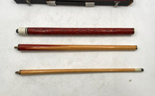 Load image into Gallery viewer, Vintage Billiard Cue Made Of Carved Wood With Carrying Case Pre-Owned
