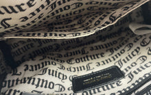 Load image into Gallery viewer, Juicy Couture Womens Black White Adjustable Strap Inner Pockets Crossbody Purse
