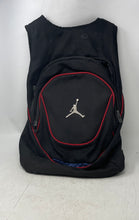Load image into Gallery viewer, Air Jordan Mens Black Outer Pocket Adjustable Shoulder Strap Backpack

