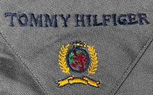 Load image into Gallery viewer, Tommy Hilfiger Mens Dark Gray Long Sleeve Collared Dress Shirt Size 17.5 34-35
