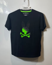 Load image into Gallery viewer, Psycho Bunny Boys Black Cotton Round Neck Short Sleeve Pullover T-Shirt Sz 14-16
