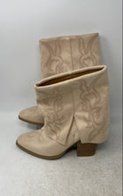 Load image into Gallery viewer, Dream Pairs Womens Beige Pointed Toe Foldover Cowgirl Western Boots Size 9.5
