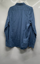 Load image into Gallery viewer, Banana Republic Mens Blue Polka Dot Print Cotton Stretch Button-Up Shirt Size L
