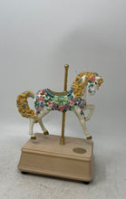 Load image into Gallery viewer, San Francisco Music Box Company Multicolor Engraved Musical Horse Carousel
