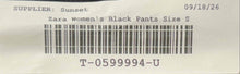 Load image into Gallery viewer, Zara Womens Black Flat Front Side Zip Straight Leg Trouser Pants Size Small
