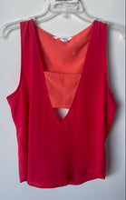 Load image into Gallery viewer, BCBGeneration Womens Orange Red Sleeveless Cutout Tank Blouse Top Size M
