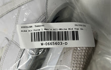 Load image into Gallery viewer, Nike Mens Air Force 1 Mid '07 315123-111 All White Mid Top Sneaker Shoes Sz 11.5
