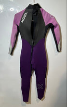 Load image into Gallery viewer, Xcel Kids Black Purple Neoprene Back Zip Water Sport Full-Body Wetsuit Size 8
