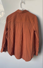 Load image into Gallery viewer, Banana Republic Womens Brown Long Sleeve Collared Pockets Button-Up Shirt Sz SP
