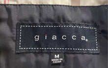 Load image into Gallery viewer, Giacca Womens Black Long Sleeve Mock Neck Pockets Quilted Jacket Size M
