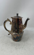 Load image into Gallery viewer, Vintage Silver-Tone Metal Pitcher Pot For Tea &amp; Coffee With Lid &amp; Handle
