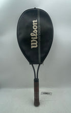 Load image into Gallery viewer, Wilson Defender Black Brown Sporting Equipment Tennis Racquet With Cover
