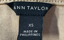 Load image into Gallery viewer, Ann Taylor Womens Brown Black Crew Neck Long Sleeve Pullover Sweater Size XS
