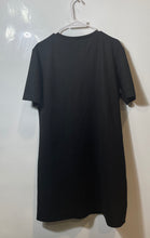 Load image into Gallery viewer, Zara Womens Black Short Sleeve Round Neck Stretch Pullover Sheath Dress Size XL
