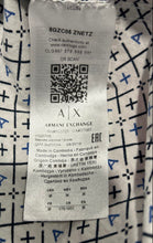 Load image into Gallery viewer, Armani Exchange Mens White Printed Short Sleeve Collared Button-Up Shirt Size M
