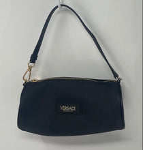 Load image into Gallery viewer, Versace Fragrances Womens Black Zipper Travel Cosmetic Pouch Bag
