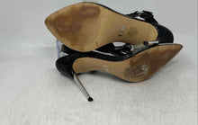 Load image into Gallery viewer, JLO Jennifer Lopez Womens Donel Black Leather Ankle Strap Heels Size 8.5M
