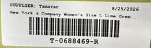 Load image into Gallery viewer, New York &amp; Company Womens Light Green City Stretch Button-Up Shirt Size L
