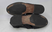 Load image into Gallery viewer, Zara Mens Black Leather Round Toe Slip-On Fisherman Sandals Size EUR 42

