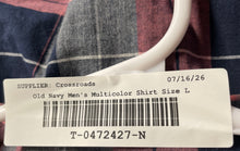 Load image into Gallery viewer, Old Navy Mens Multicolor Plaid Built-In Flex Everyday Button-Up Shirt Size Large
