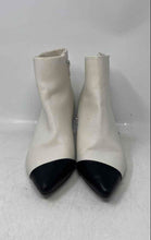 Load image into Gallery viewer, Anne Klein Womens White Black Pointed Toe Kitten Ankle Boots Size 8M
