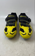 Load image into Gallery viewer, Kescoo Unisex Yellow Black Adjustable Straps 3 Bolt Cycling Shoes Size EUR 41
