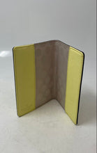Load image into Gallery viewer, Kate Spade New York Womens Yellow Leather Flap Mini Passport Card Holder
