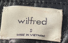 Load image into Gallery viewer, Wilfred Womens Black Flat Front Pockets Straight Leg Trouser Pants Size 0
