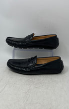 Load image into Gallery viewer, Decarsoz Mens Black Leather Moc Toe Slip-On Loafer Shoes Size EUR 43
