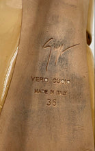 Load image into Gallery viewer, Authentic Giuseppe Zanotti Womens Beige High Stiletto Platform Heels 36 Stained
