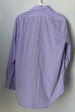 Load image into Gallery viewer, Calvin Klein Mens Light Purple Long Sleeve Slim Fit Non-Iron Dress Shirt Size 16
