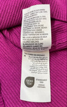 Load image into Gallery viewer, INC International Concepts Womens Purple Ribbed Long Sleeve Blouse Top Size M
