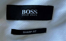 Load image into Gallery viewer, Hugo Boss Mens White Cotton Long Sleeve Collared Sharp Fit Dress Shirt Size 15
