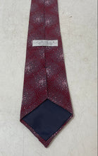 Load image into Gallery viewer, DiMatri New York-Milano Mens Red Abstract Heart Print Silk Pointed Tie
