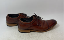 Load image into Gallery viewer, Stacy Adams Mens Dickinson Brown Leather Lace-Up Derby Dress Shoes Size 9
