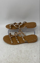 Load image into Gallery viewer, Nicole Miller Womens Brown Silver Open Toe Slip-On Slide Sandals Size 6
