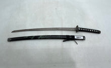 Load image into Gallery viewer, Samurai Japanese Curved Steel Blade Black Wrapped Handle Katana Sword Replica
