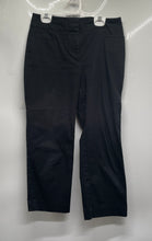 Load image into Gallery viewer, Ann Taylor Womens Black Flat Front Pockets Straight Leg Ankle Pants Size 2P
