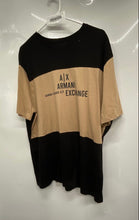 Load image into Gallery viewer, Armani Exchange Mens Beige Short Sleeve Round Neck Regular Fit T-Shirt Size XXL
