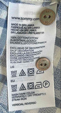 Load image into Gallery viewer, Tommy Hilfiger Mens Blue White Plaid Long Sleeve Custom Fit Button-Up Shirt Sz M

