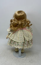 Load image into Gallery viewer, Marian Yu Designs Multicolor Floral Dress Blonde Hair Girl Porcelain Doll W/ Box

