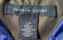 Load image into Gallery viewer, Tommy Hilfiger Womens Black Blue Long Sleeve Pockets Hooded Puffer Jacket Sz S/P
